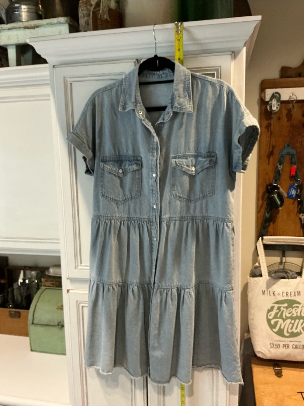Adorable Versatile Tiered SOFT Denim Dress